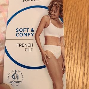 NEW 3 PAIRS Jockey size 6 modal soft and comfy panties French cut pink white